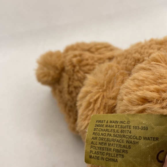 First & Main Lil’ Dean 1792 Beanie Plush Stuffed Teddy Bear 8” Brown Toy - Picture 5 of 8